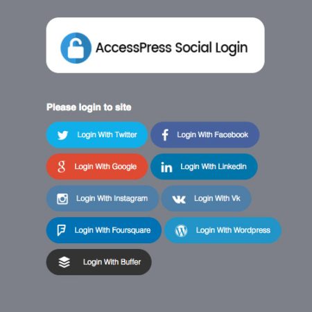 Accesspress Social Login