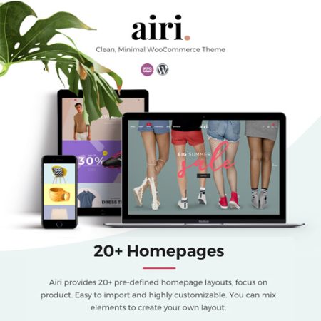 Airi - Clean, Minimal WooCommerce Theme