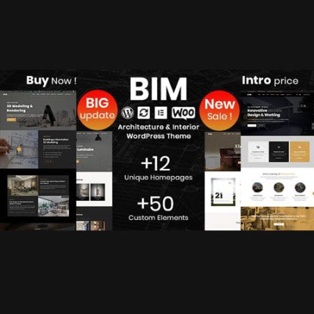 BIM – Architecture & Interior Design Elementor WordPress Theme