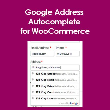 Google Address Autocomplete For Woocommerce