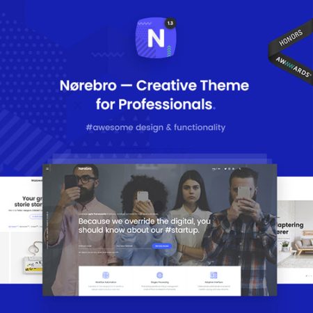 Norebro - Creative Portfolio Theme for Multipurpose Usage