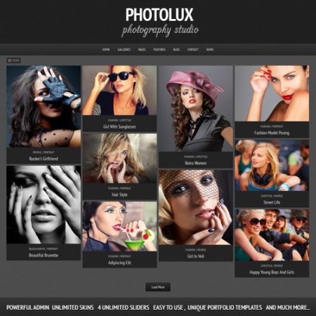 Photolux – Photography Portfolio WordPress Theme