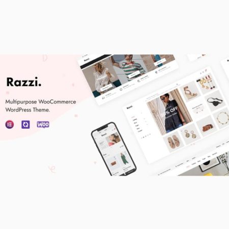 Razzi – Multipurpose WooCommerce WordPress Theme -... Very cheap price Original product ! We Purchase And Download From Original Authors You'll Receive Untouched And Unmodified Files 100% Clean Files Free Fro