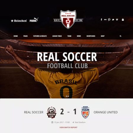 Real Soccer - Sport Clubs Responsive WP Theme