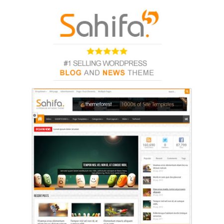 Sahifa - Responsive WordPress News / Magazine / Blog Theme