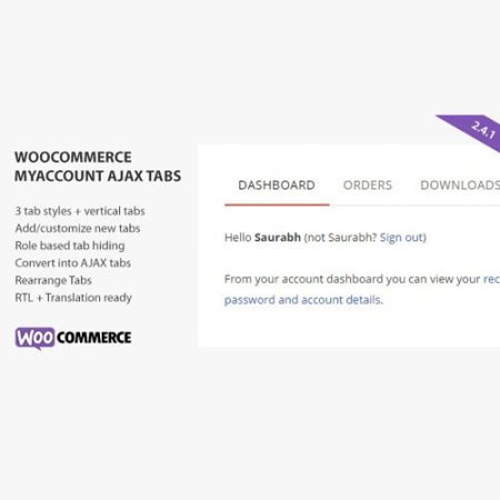 SS WooCommerce Myaccount Ajax Tabs