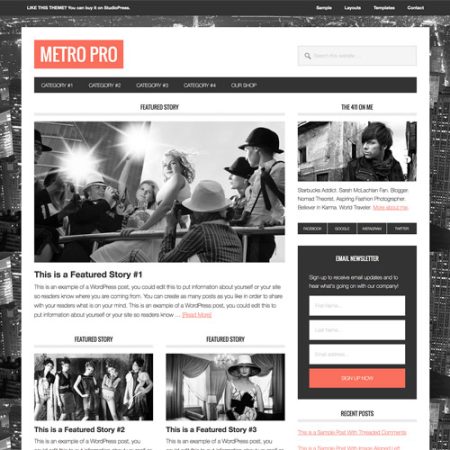 StudioPress Metro Pro Genesis WordPress Theme