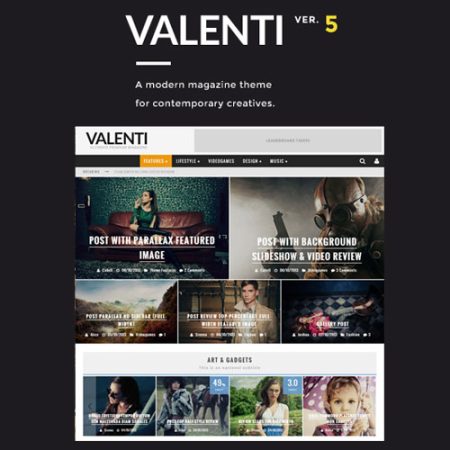 Valenti - WordPress HD Review Magazine News Theme