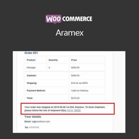 Woocommerce Aramex