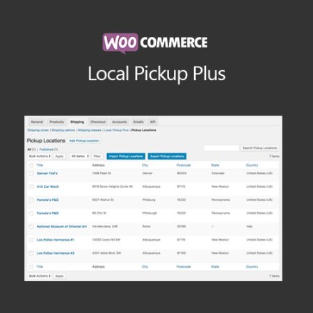 Woocommerce Local Pickup Plus