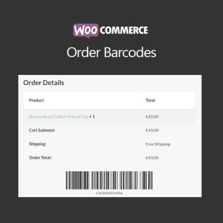 WooCommerce Order Barcodes