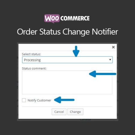 Woocommerce Order Status Change Notifier