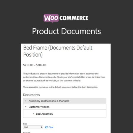 Woocommerce Product Documents