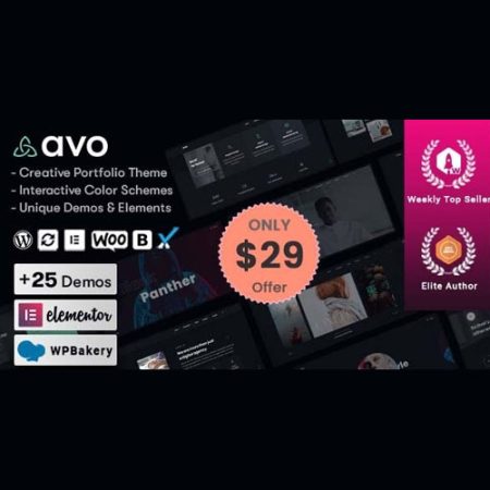 Avo – Creative Portfolio & Agency WordPress Theme