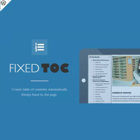 Fixed TOC - table of contents for WordPress plugin