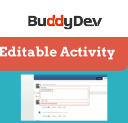 BuddyDev BuddyPress Editable Activity WordPress Plugin