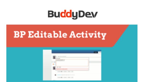 BuddyDev BuddyPress Editable Activity WordPress Plugin