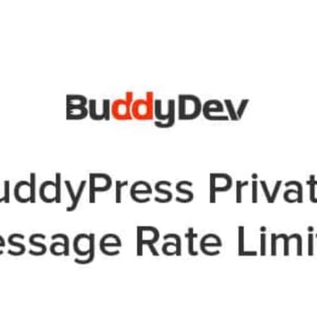 BuddyDev BuddyPress Private Message Rate Limiter