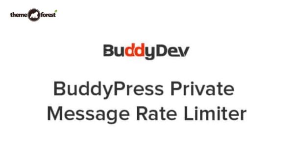 BuddyDev BuddyPress Private Message Rate Limiter